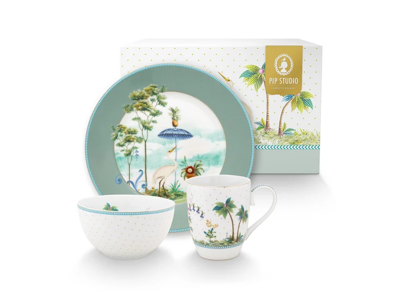 PIP STUDIO Jolie Blue Frühstücksset Set3