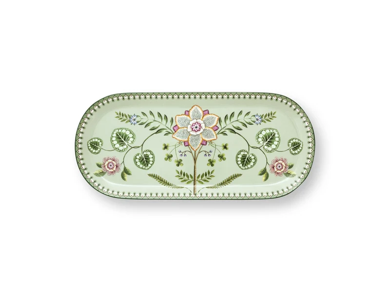 PIP STUDIO Lily&Lotus Light Green Kuchenplatte 33,3x15,5cm