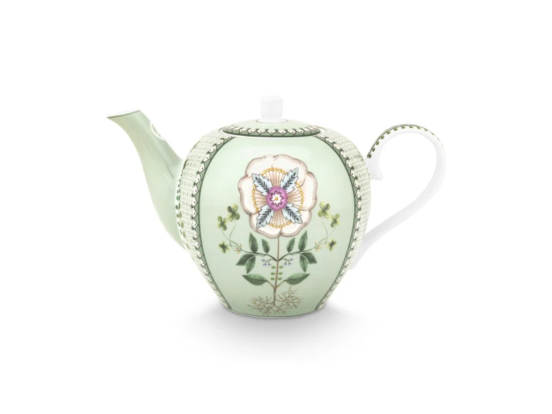 PIP STUDIO Lily&Lotus Tiles Light Green Teekanne 1,6l
