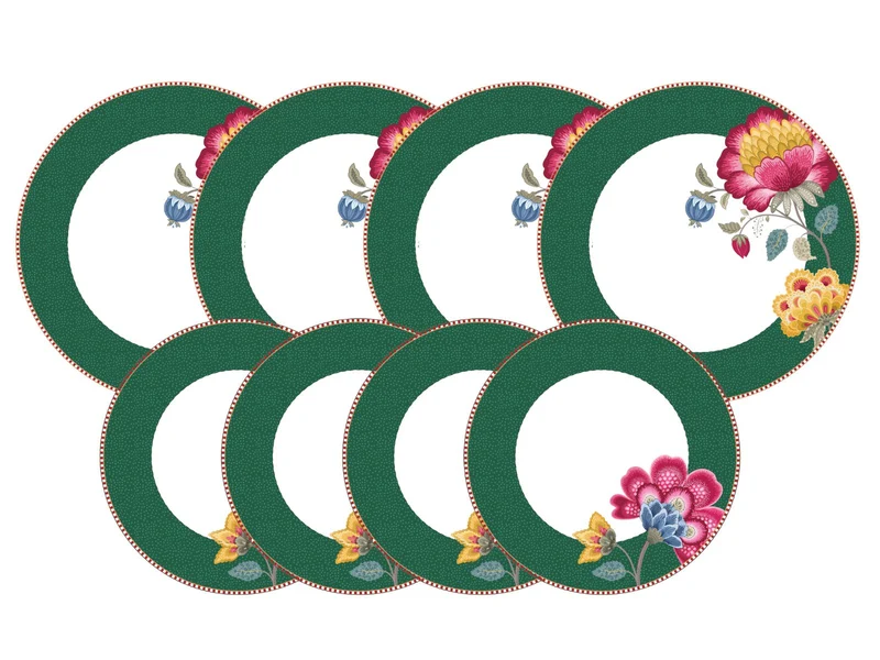 PIP STUDIO Fantasy Green Teller Set 8tlg
