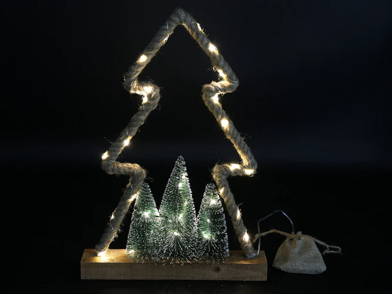 Countryfield Weihnachtsornament LED Ropey L braun 40cm