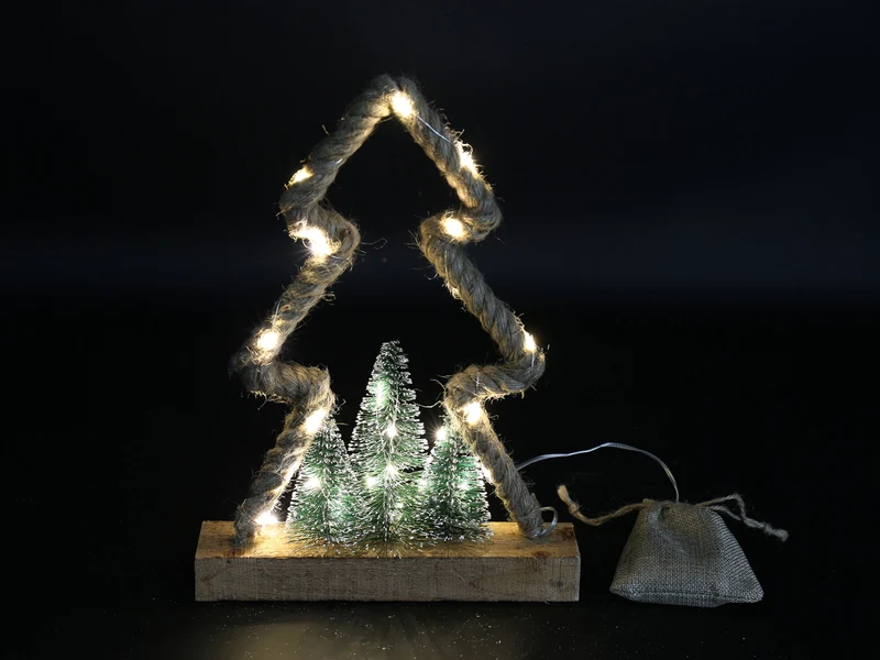 Countryfield Weihnachtsornament LED Ropey S braun 30cm