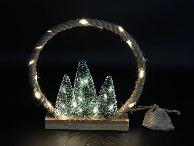 Countryfield Weihnachtsornament LED Ropey S braun 30cm