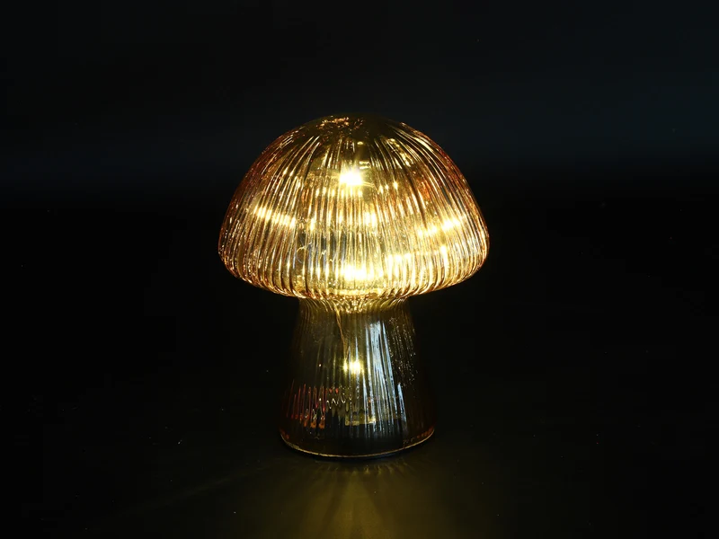Countryfield Tischlampe LED Champy S braun 15cm