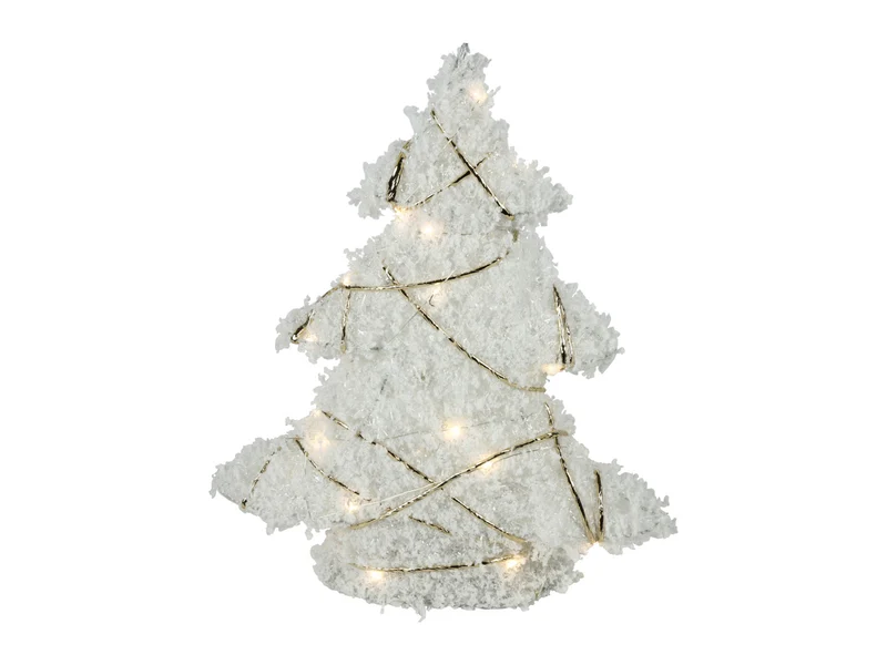 Countryfield Weihnachtsbaum LED Bling L schnee/gold 60cm