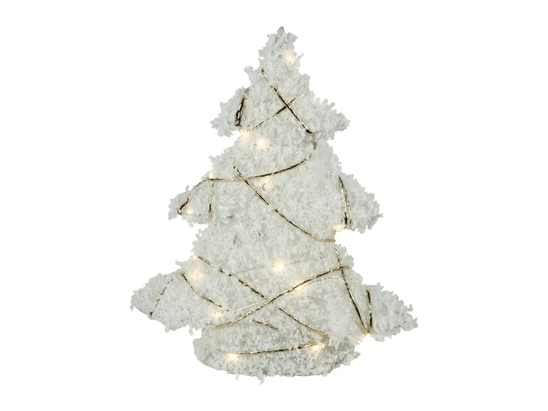 Countryfield Weihnachtsbaum LED Bling M schnee/gold 40cm