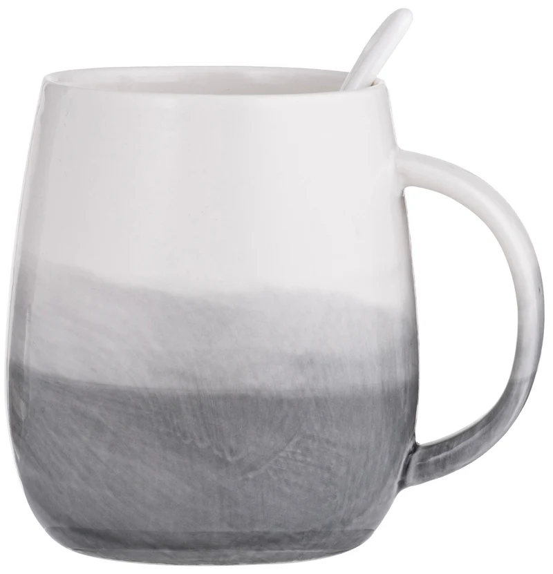 ladelle Immerse schattiert hellgrau Becher- & Löffel-Set 12cm