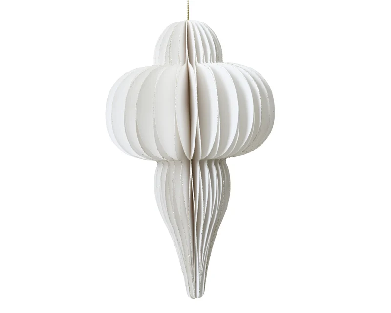 Decoris Ornament weiß 20cm