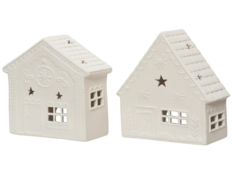 Decoris Teelichthalter weiß sortiert 18,6cm (1 Stück)