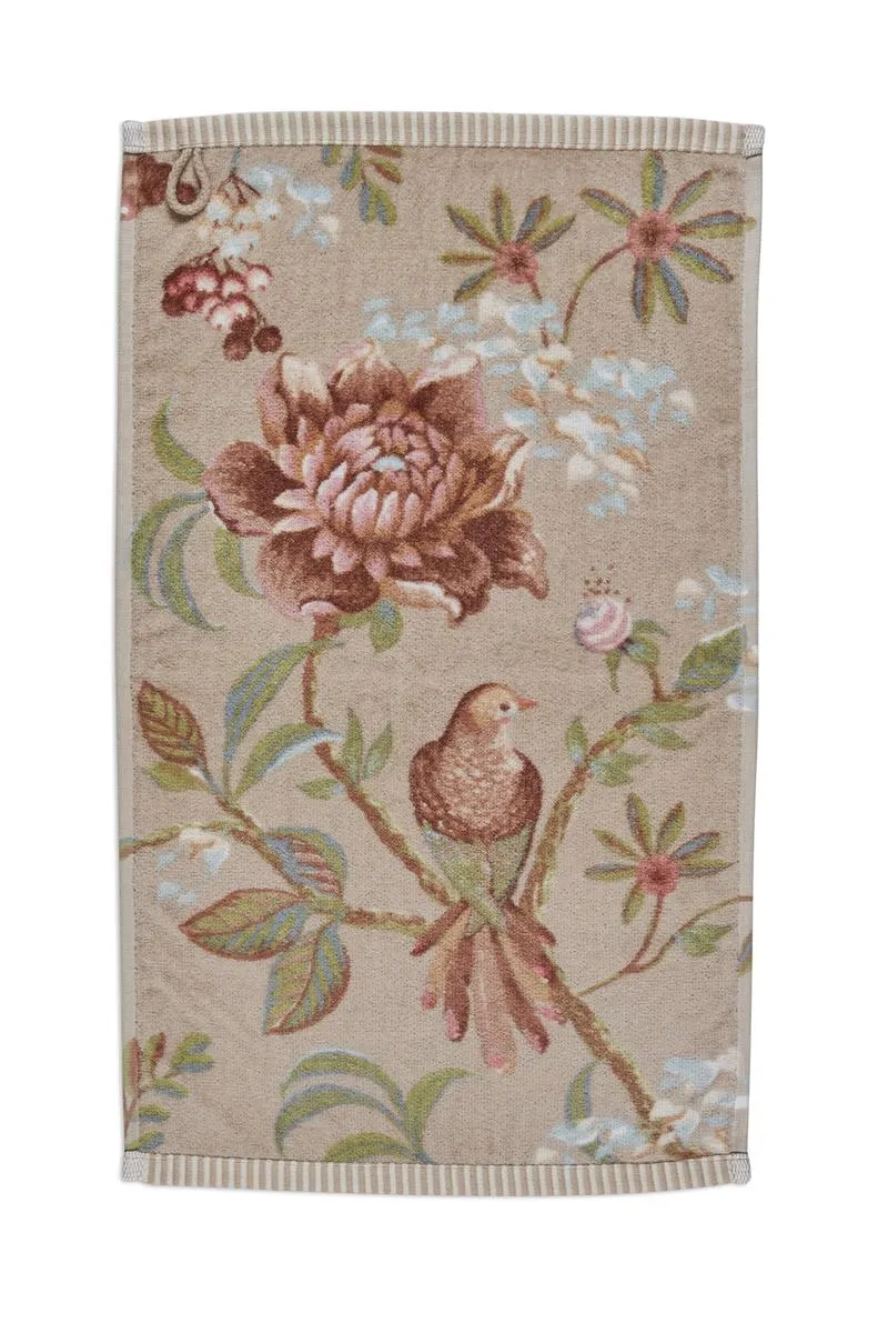 PIP STUDIO Secret Garden Gästehandtuch khaki 30x50cm (1 Stück)