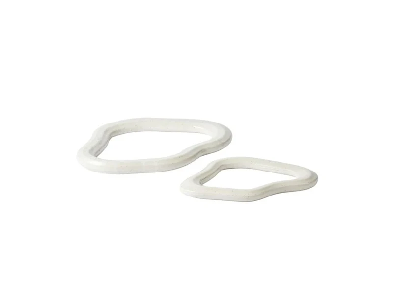 Broste Copenhagen NORDIC VANILLA Untersetzer 25x19cm Set2