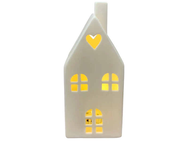 Exner CœuR LED Haus weiß 8,2x7,2x19,2cm
