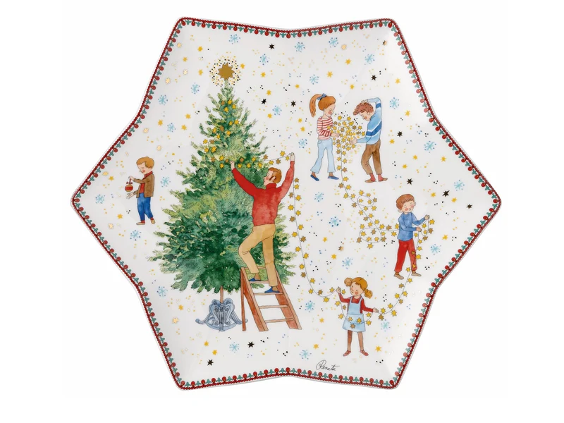 Hutschenreuther Sammelkollektion 2024 Weihnachtsleuchten Sternschale 34cm