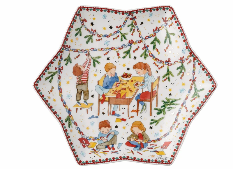 Hutschenreuther Sammelkollektion 2024 Weihnachtsleuchten Sternschale 24cm