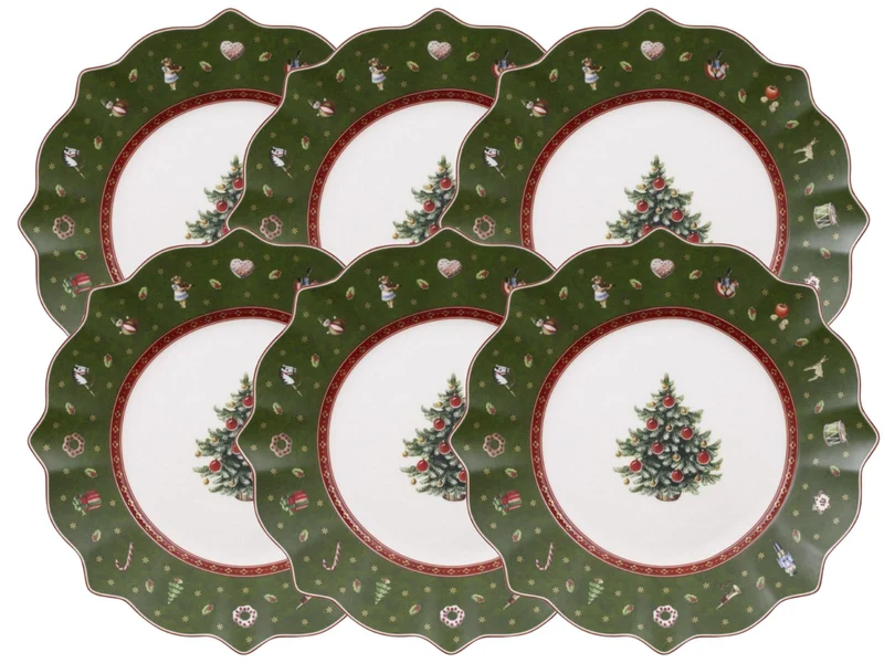 Villeroy & Boch Toy's Delight Frühstücksteller grün 24 cm Set6