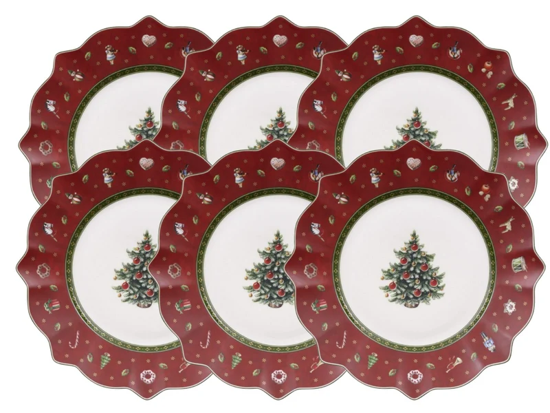 Villeroy & Boch Toy's Delight Frühstücksteller rot 24 cm Set6