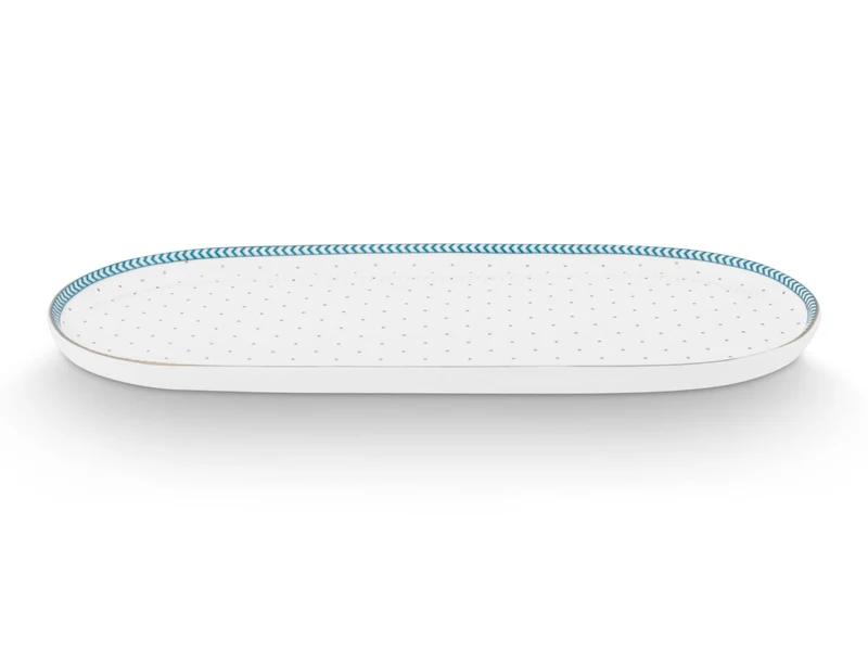 PIP STUDIO Jolie Dots Gold Milch- und Zuckertablett 25x12cm