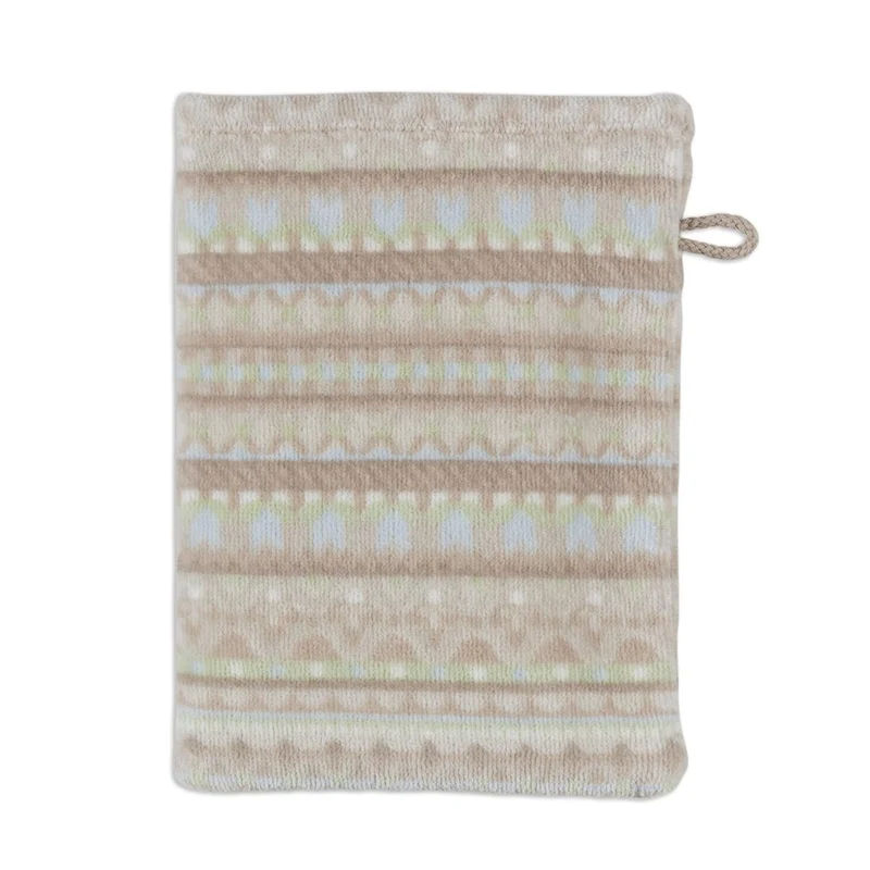 PIP STUDIO Geometric Print Waschhandschuh sand 16x22cm (1 Stück)