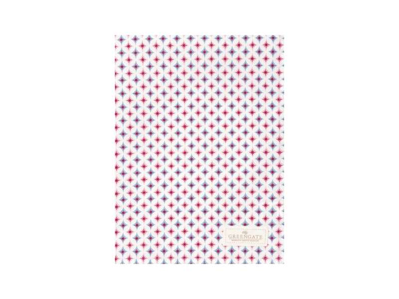 Greengate Novella Geschirrtuch white 70x50cm