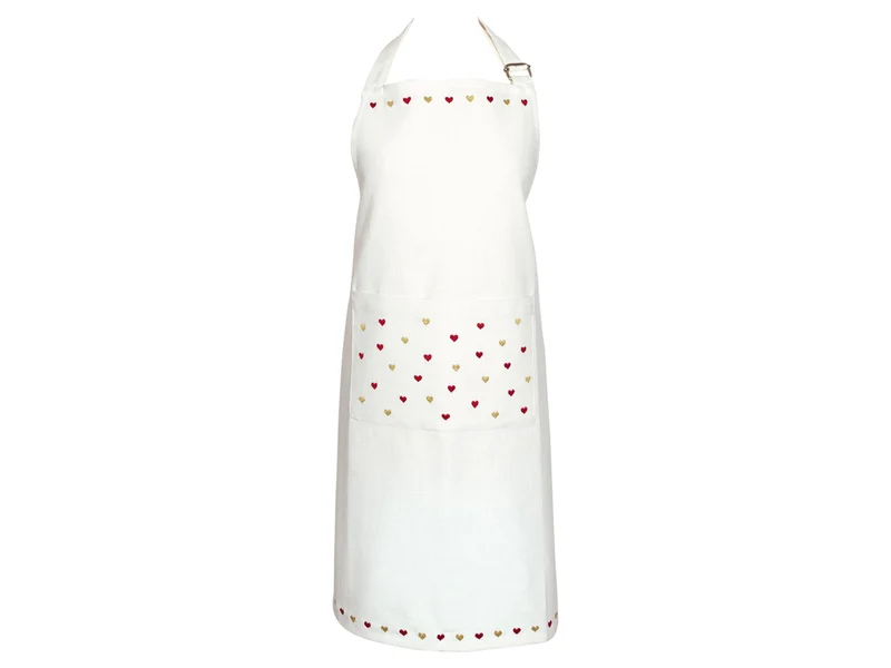 Greengate Grace Schürze bedruckt white 70x90cm