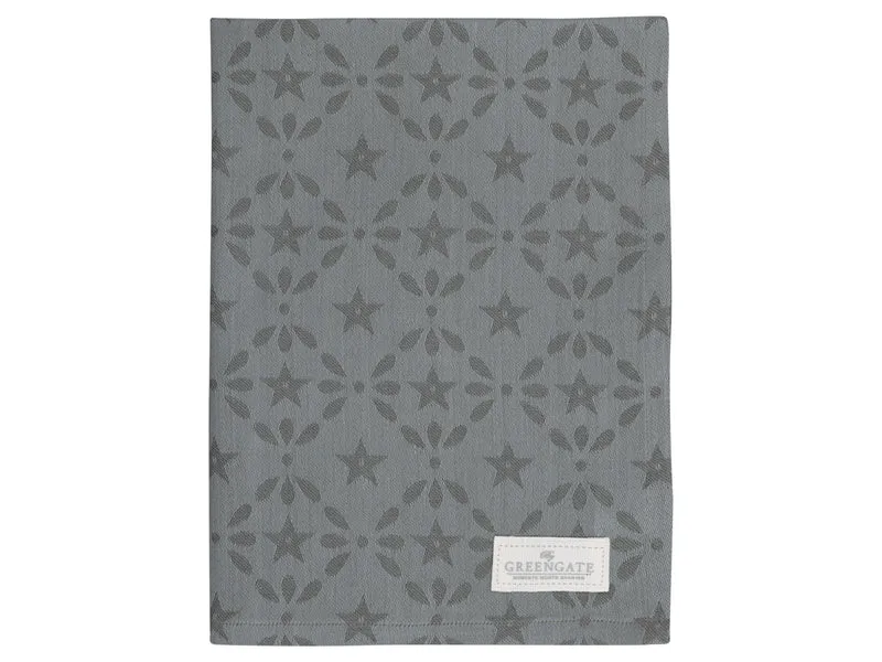 Greengate Courtney Geschirrtuch jacquard grey 70 x 50cm