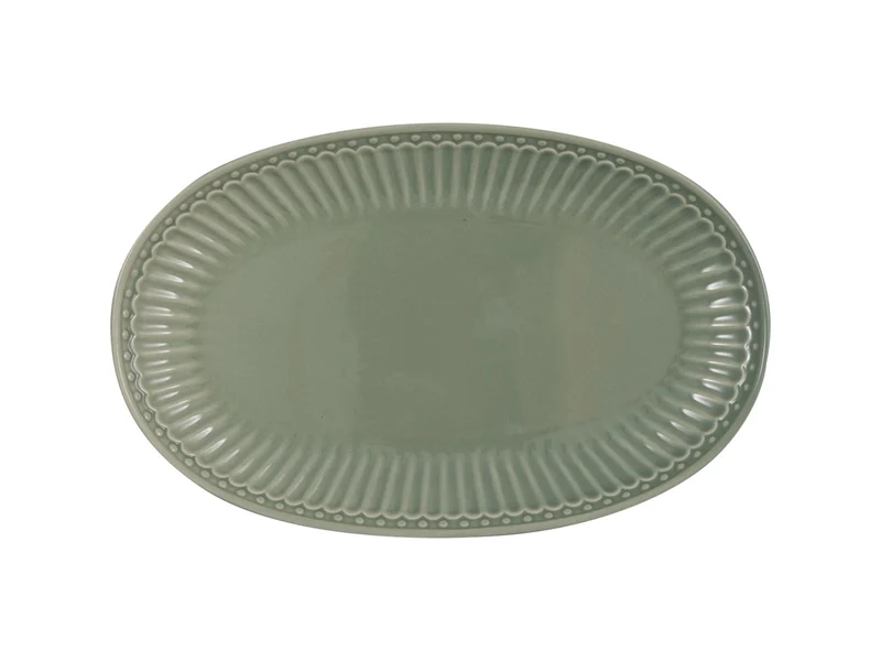 Greengate Alice Servierplatte dusty green 23cm