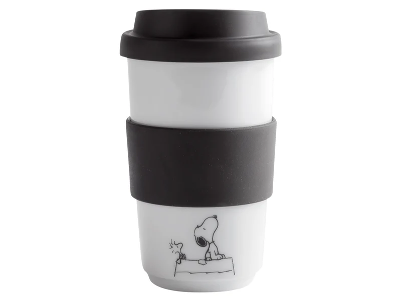 KAHLA Peanuts Look-out Becher + Trinkdeckel + Banderole 0,4l