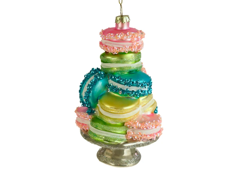 Werner Voß Macaronplatte Glashänger mehrfarbig 8x14cm