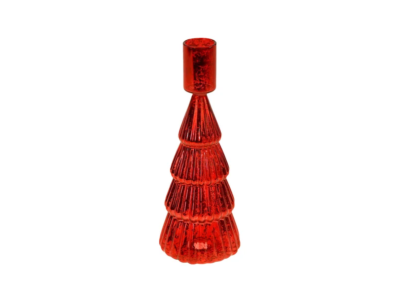 Werner Voß Tanne Kerzenleuchter rot 7x19cm