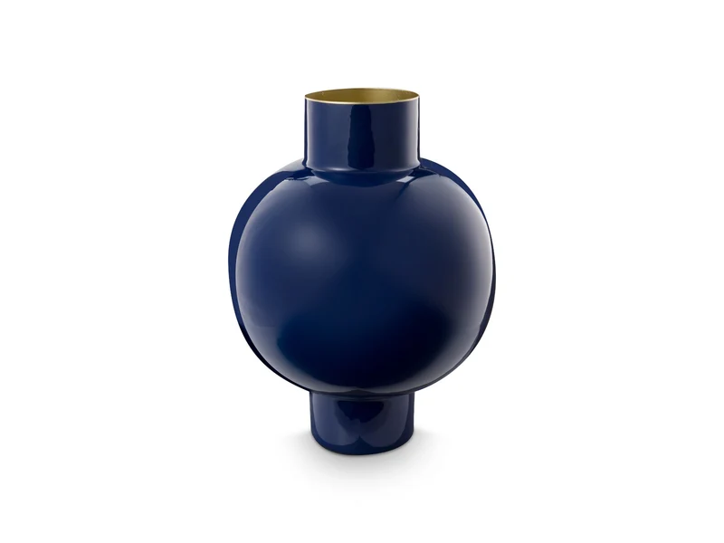 PIP STUDIO Vase Metall groß Royal blue 31,5x42cm