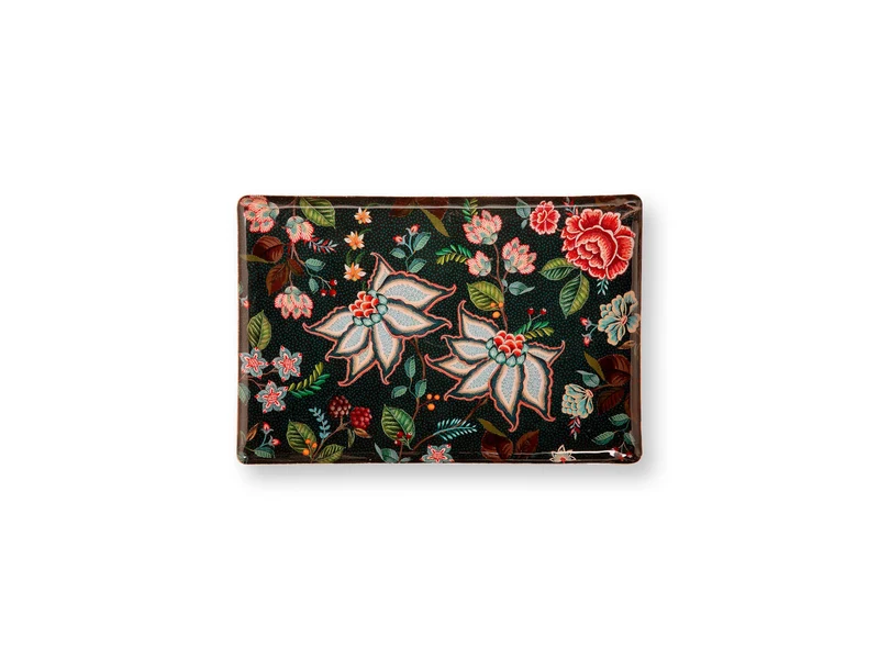 PIP STUDIO Berry Blues Metalltablett blau 48x32cm