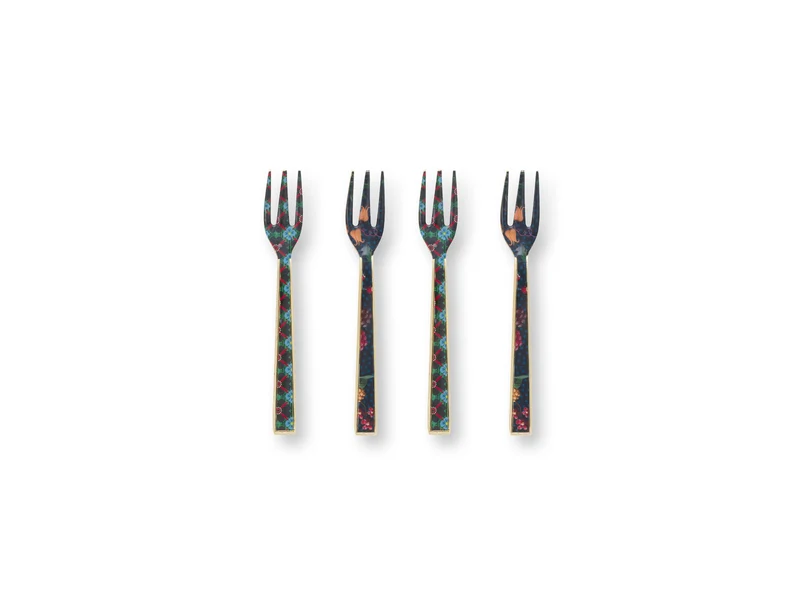PIP STUDIO Berry Blues Kuchengabeln 14,5cm Set4