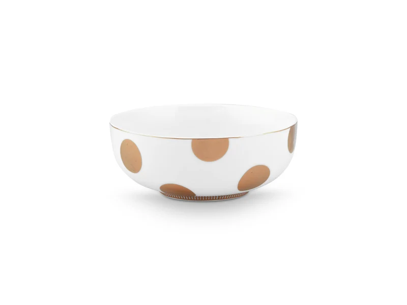 PIP STUDIO Dot Delight Bowl weiß-gold 15cm