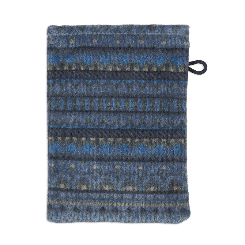 PIP STUDIO Geometric Print Waschhandschuh dark blue 16x22cm (1 Stück)