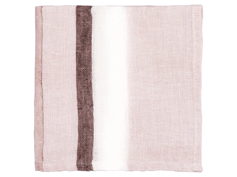 Greengate Mannie Leinen Serviette dusty rose 40x40cm