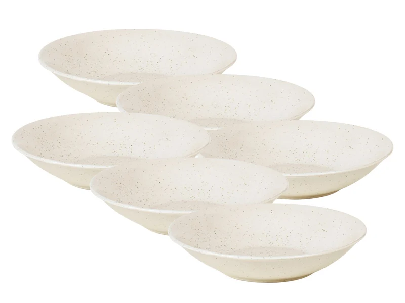 Broste Copenhagen NORDIC VANILLA Teller tief 22,5cm Set6
