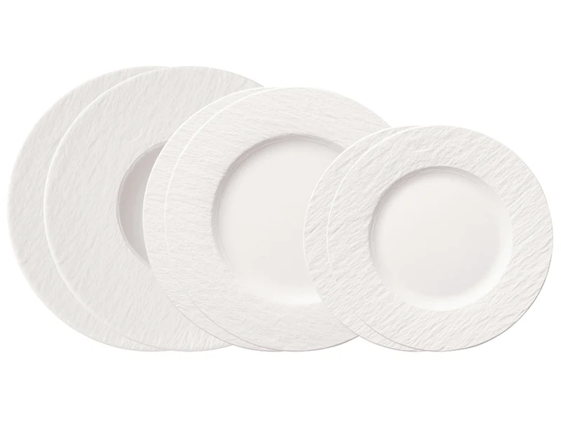 Villeroy & Boch Manufacture Rock blanc Tellerset 6tlg