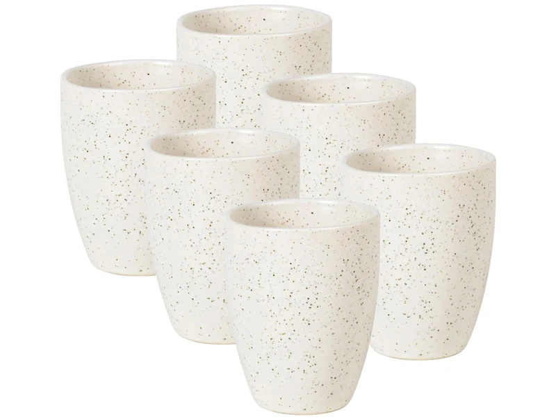 Broste Copenhagen NORDIC VANILLA Becher ohne Henkel 0,25l Set6