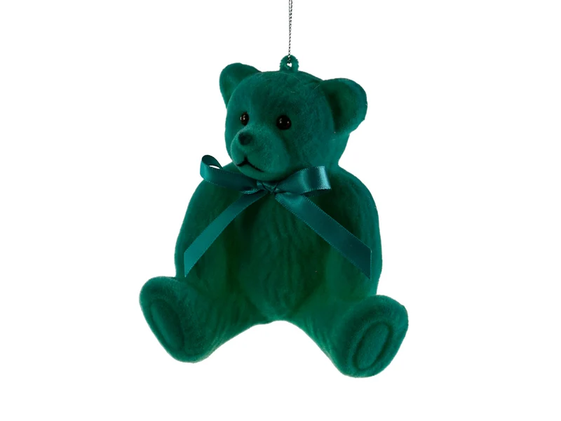 Werner Voß Hänger Teddy türkis beflockt 12,5cm