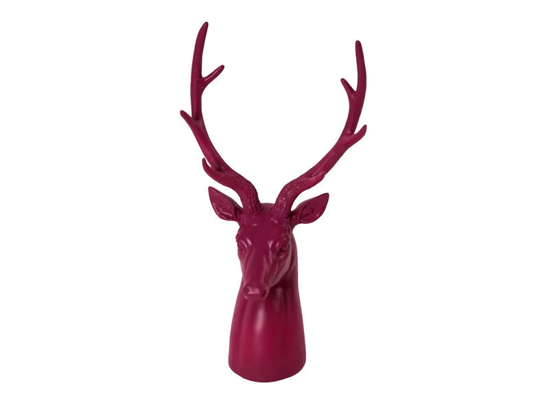 Werner Voß Hirschbüste magenta 48,5cm