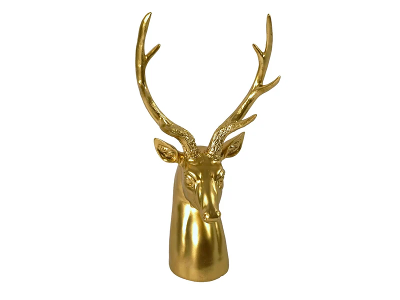 Werner Voß Hirschbüste gold 48,5cm