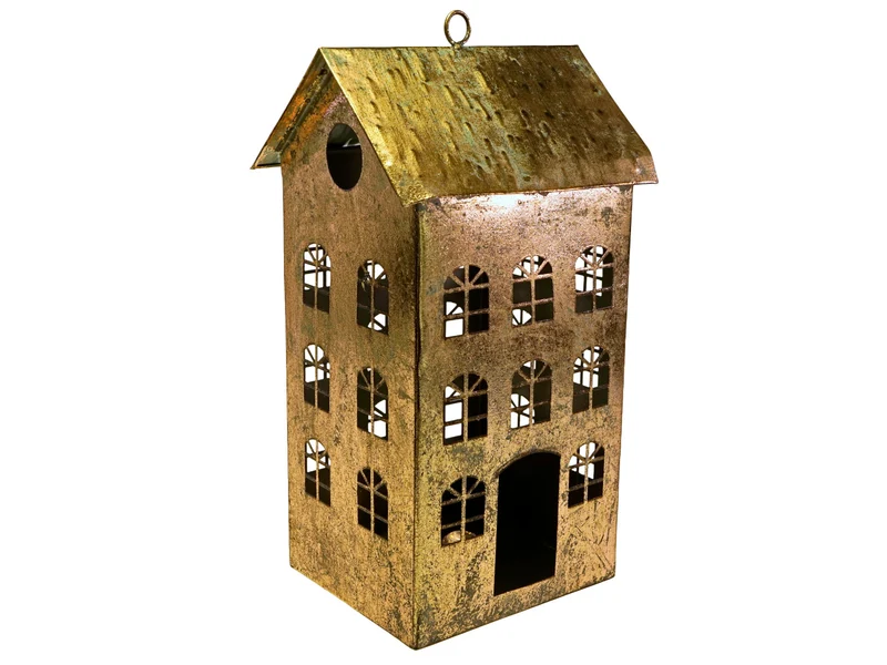 Werner Voß Teelichthalter Haus gold 25cm