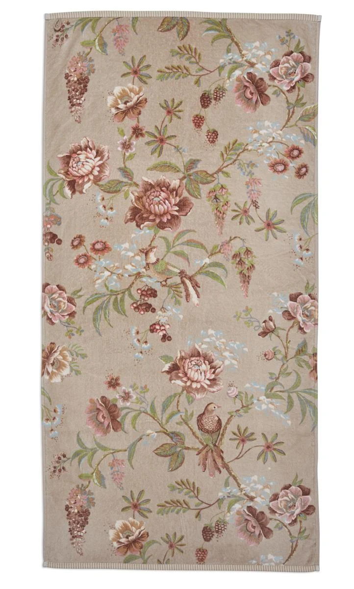 PIP STUDIO Secret Garden Duschtuch khaki 70x140cm (1 Stück)