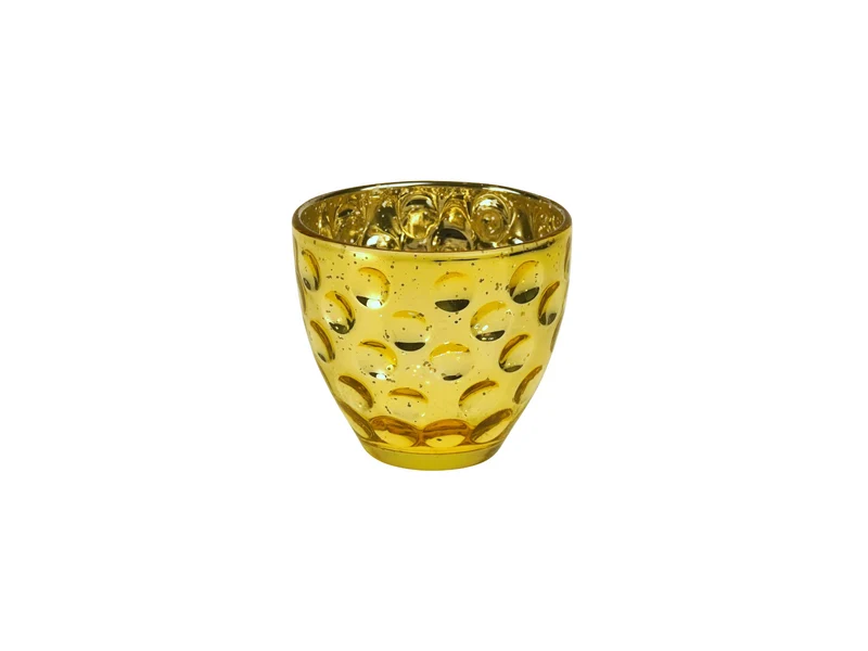 Werner Voß Steven Windlicht gold 8x7cm