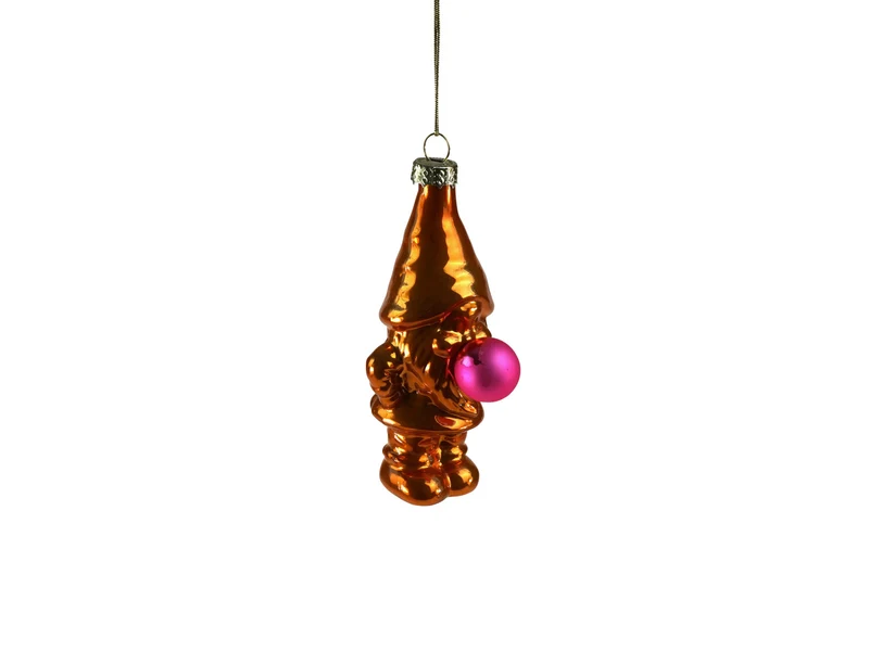 Werner Voß Bob van Bubbles Glashänger orange 10cm