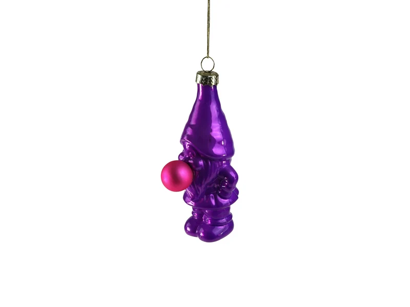 Werner Voß Bob van Bubbles Glashänger lila 10cm
