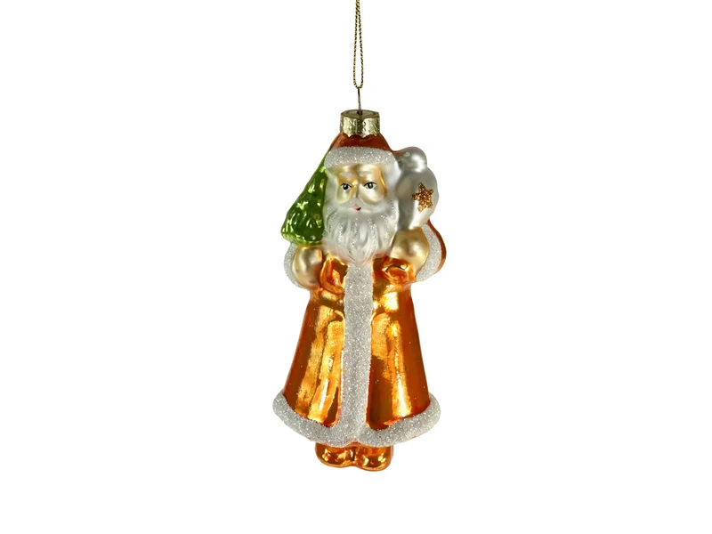 Werner Voß Santa Glashänger orange 13cm