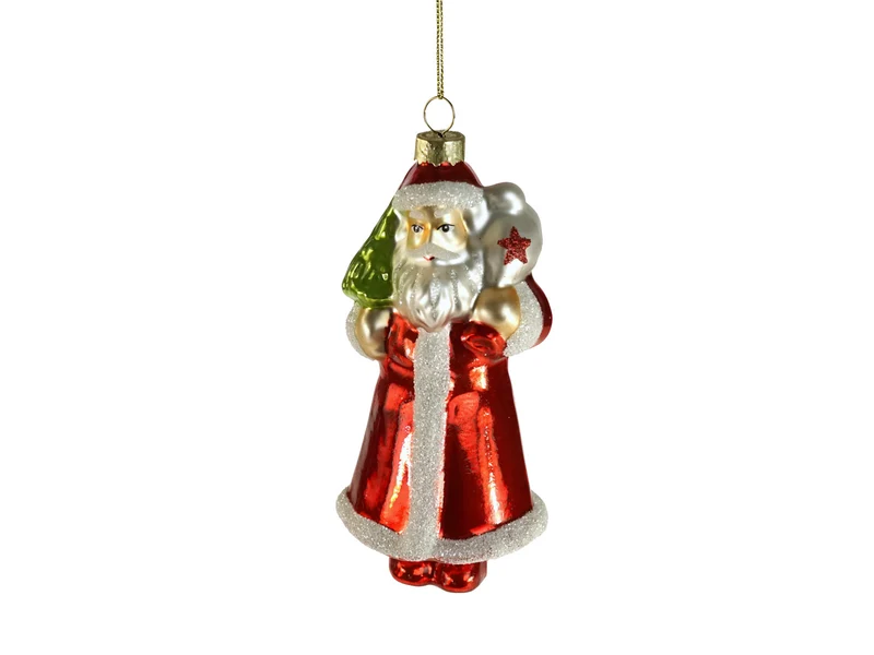 Werner Voß Santa Glashänger rot 13cm