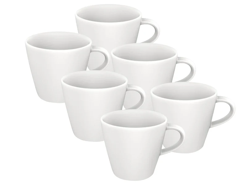 Villeroy & Boch Manufacture Rock blanc Kaffeeobertasse 0,15l Set6